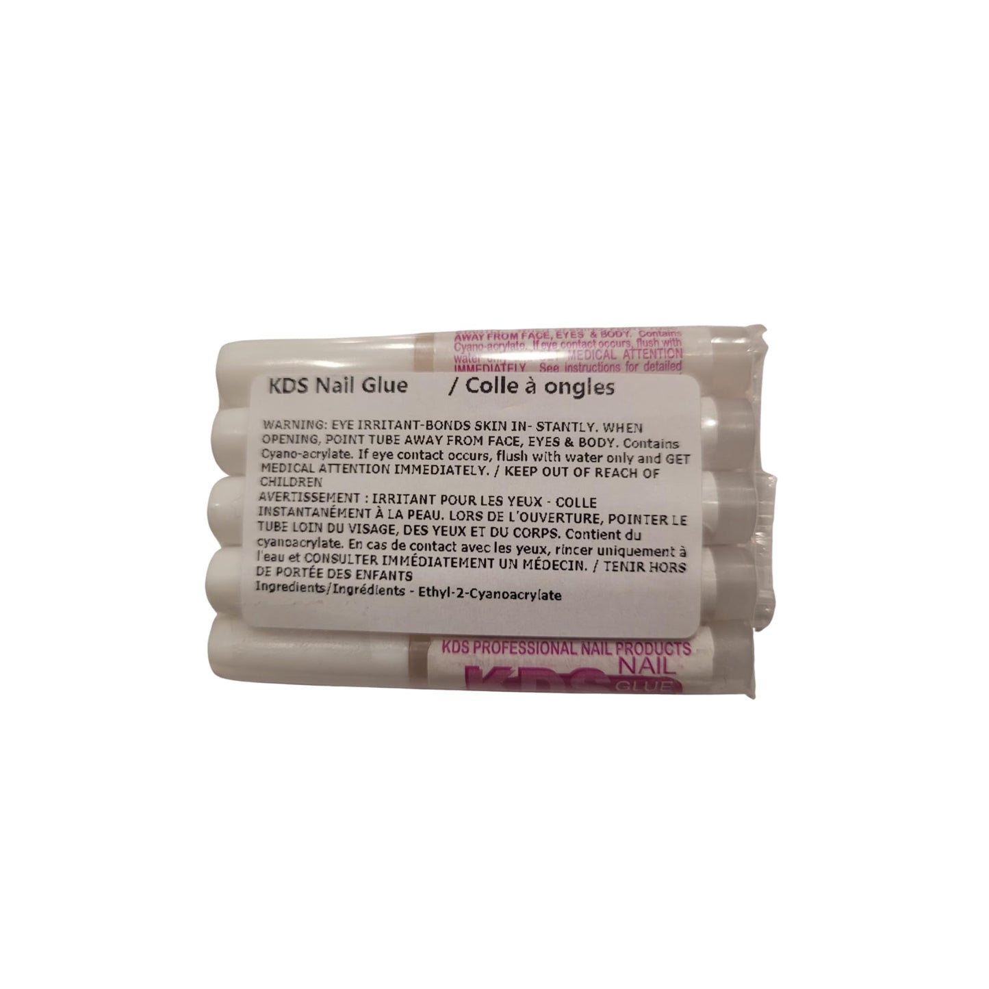 KDS Nail Glue for Professional Fake Nail Art & Design 10pcs Nail Tip Extension Glue