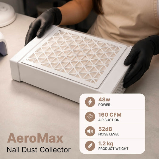 AeroMax - Nail Dust Collector, White