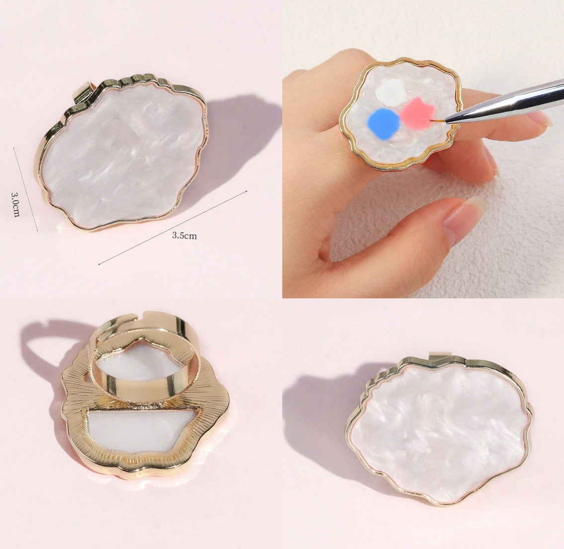 Marble Ring Nail Art Mixing Palette