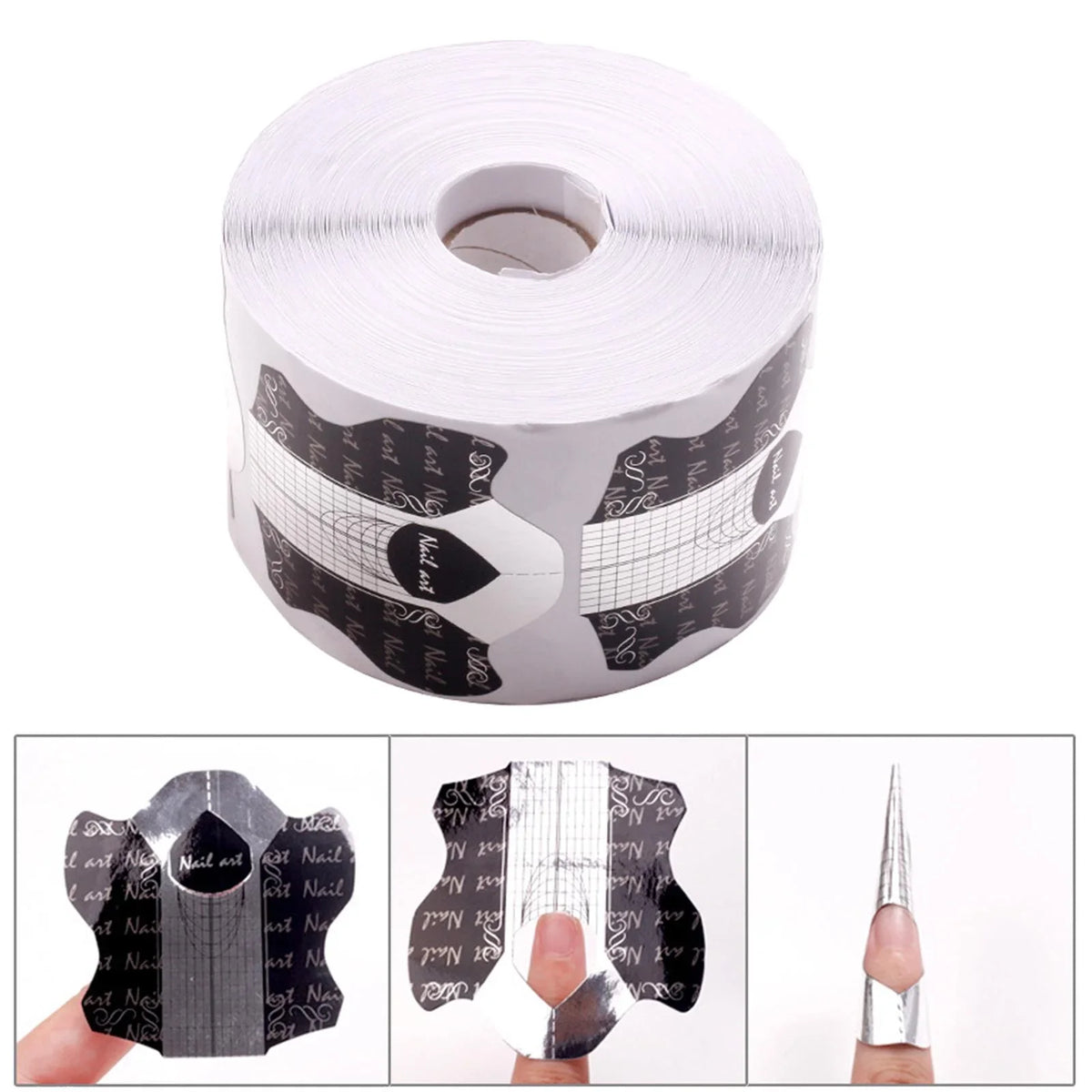 Nail Extension Guide Stickers, 500pcs - Acrylic Nail Forms