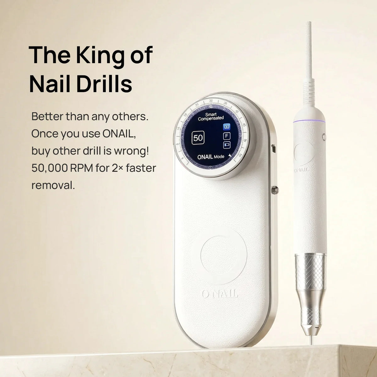 O NAIL - Nail Drill & Dust Collector Bundle White