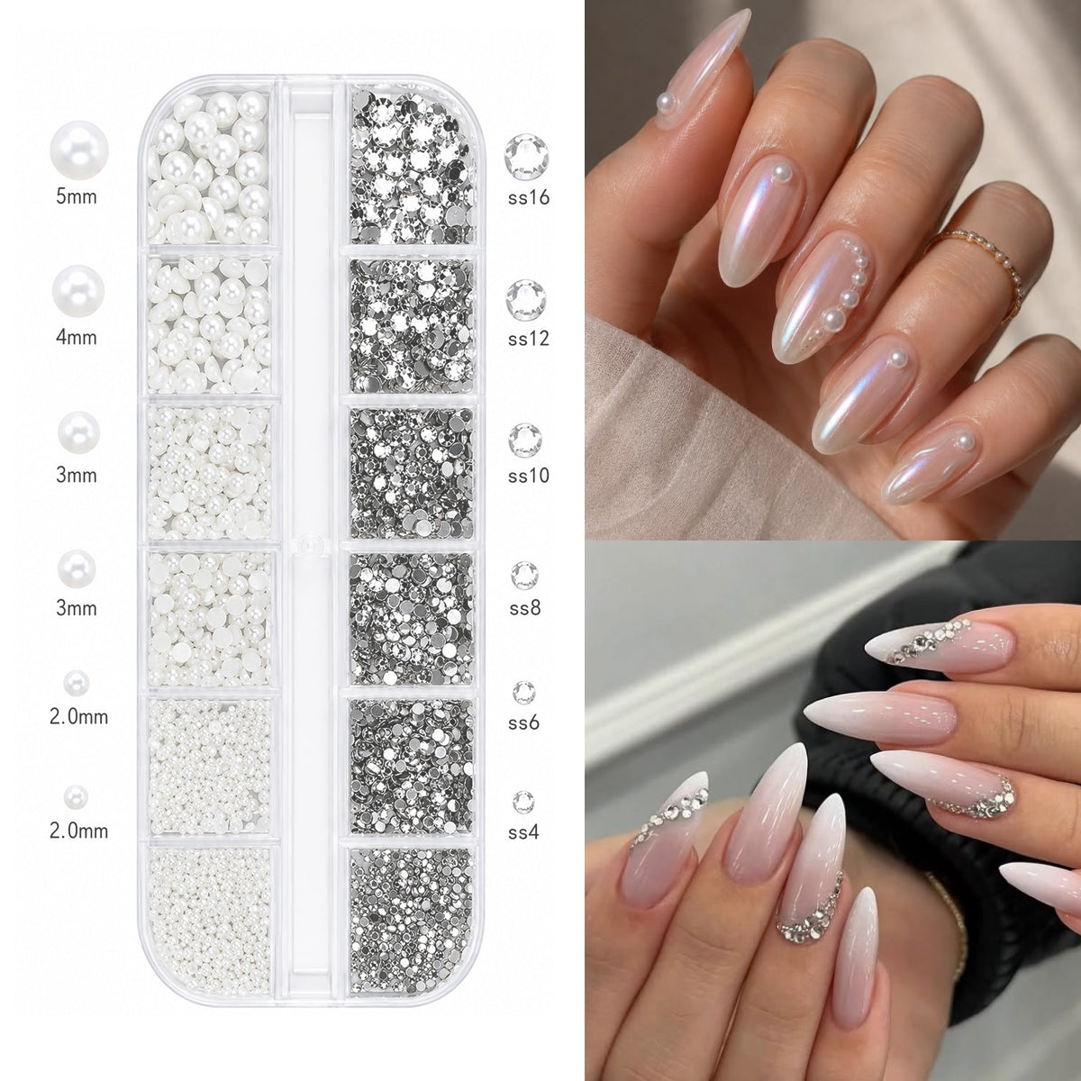 Pearl & Rhinestone Nail Art Mix